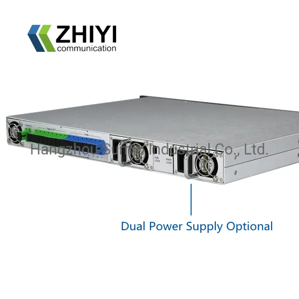 1550nm 16 Ports of Optical Output with High Power, Optical Fiber Amplifier EDFA, Max up to 256 Outputs, Bandwidth 1535~1565nm, Dual Power Supply Optional