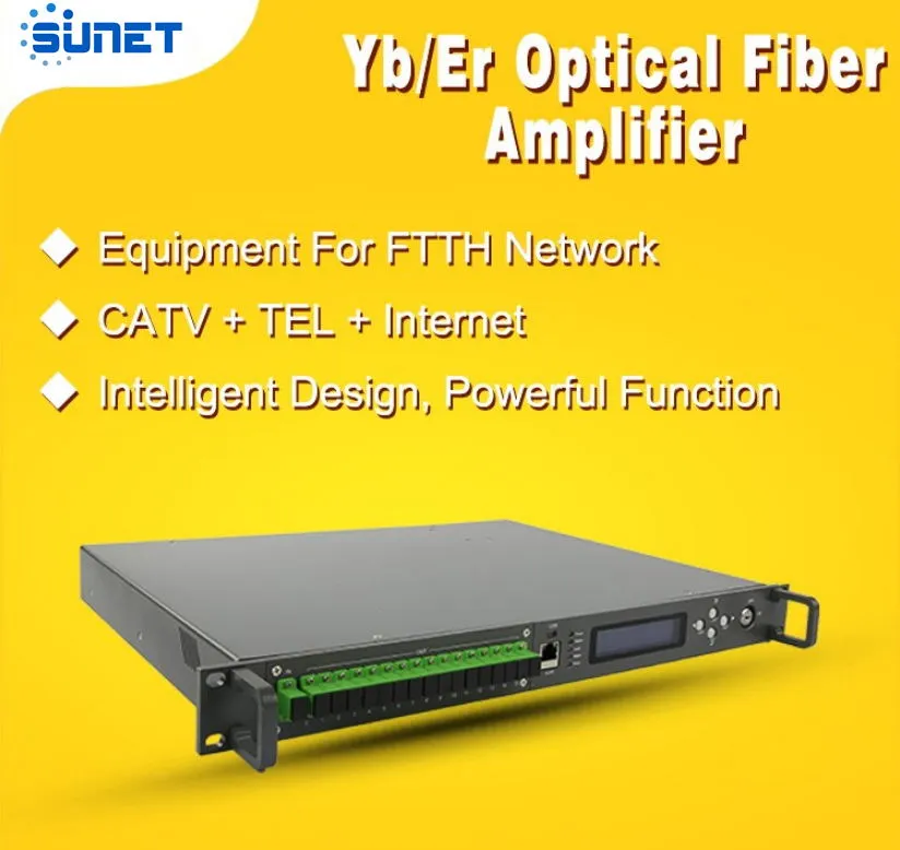 1550nm High Power Wdm 16 Port *23dBm 32dBm EDFA for CATV/Hfc/Pon