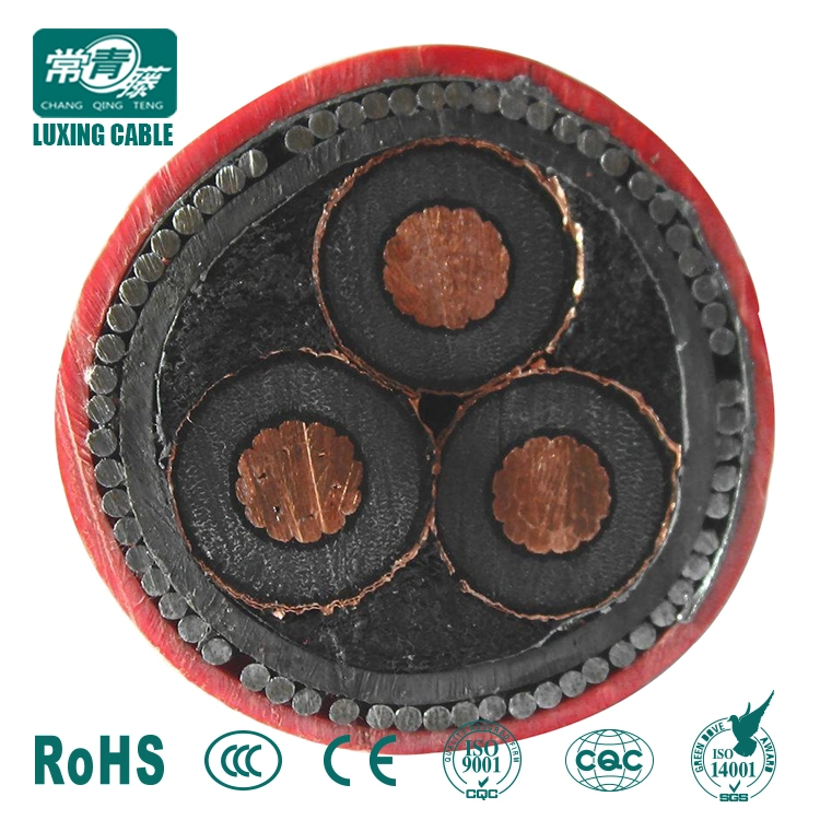 15kv 33kv Medium Voltage Steel Wire Armoured Electrical Cable 3 Phase Copper Wire Screen XLPE Power Cable Electricity Cable