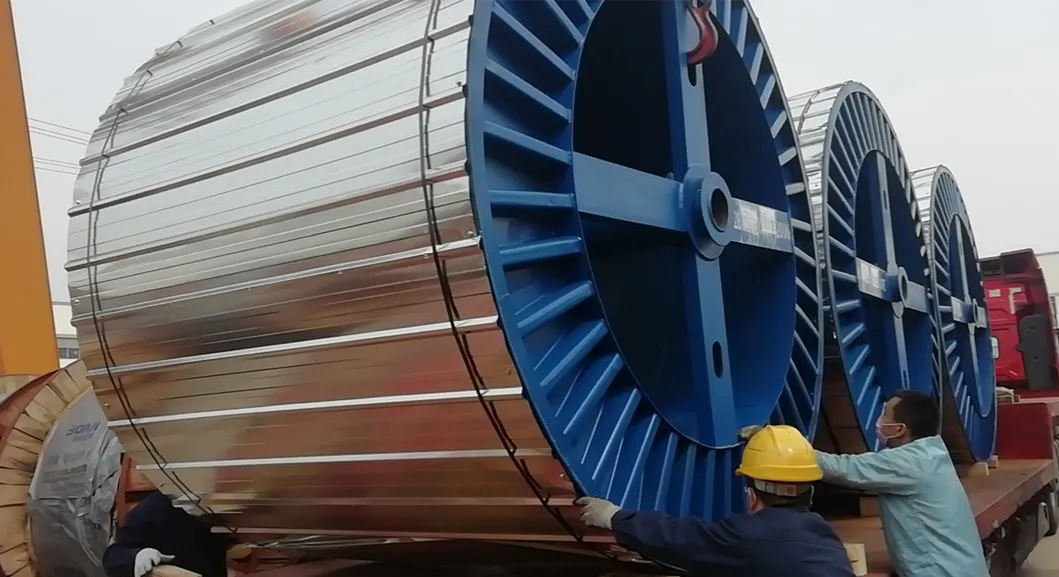 48/66kV 72.5kV 1X400mm2 Copper Core XLPE Insulated Corrugated Aluminum Sheath EHV Underground Power Cable