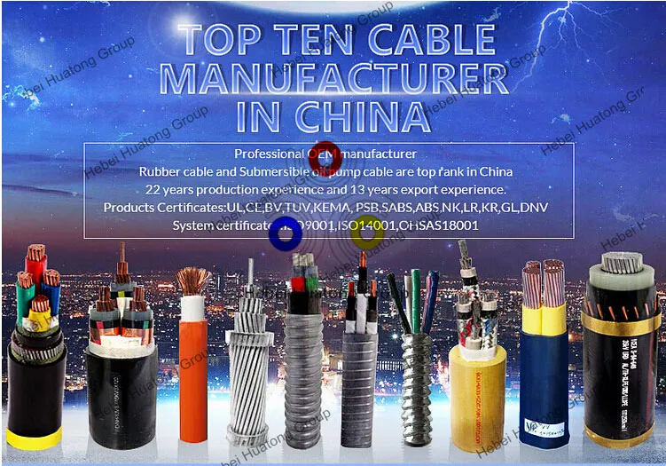 6.6kv 11kv 22kv 33kv Copper (Aluminum) Conductors XLPE Insulated Medium Voltage Cable