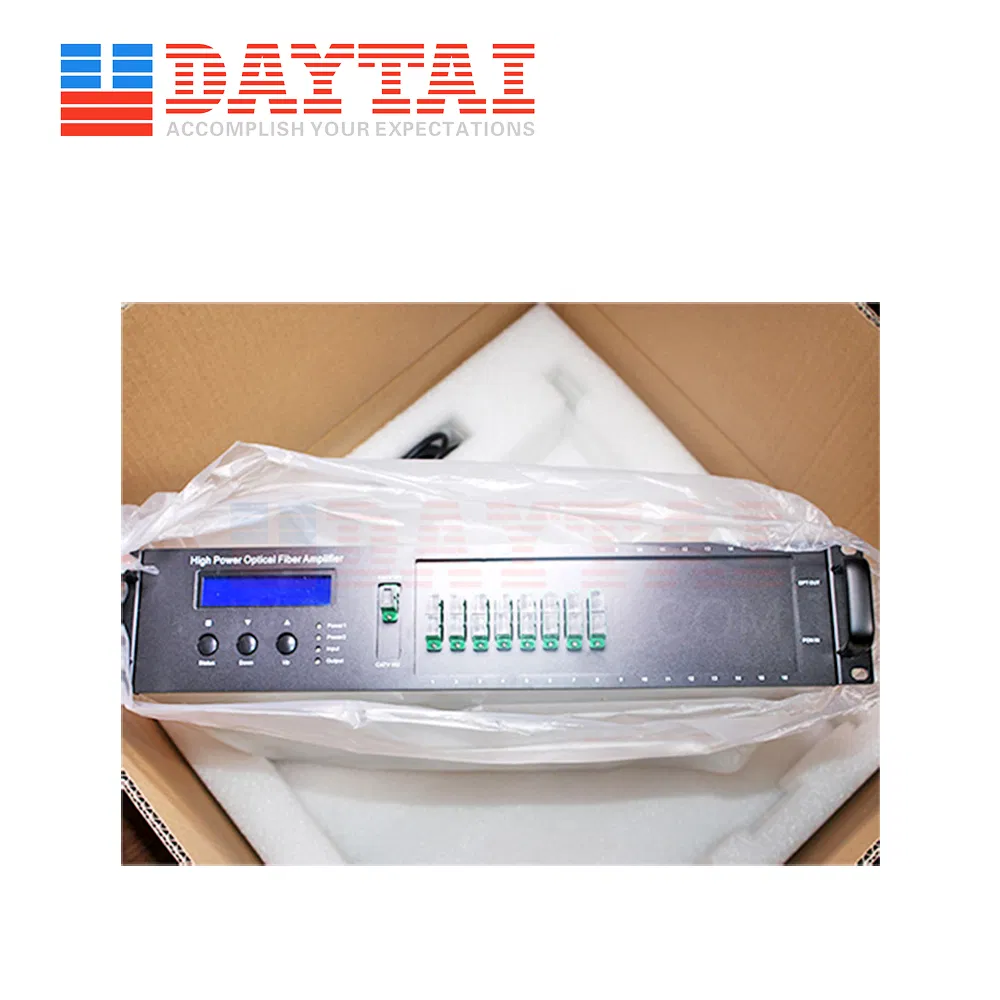 Cheap Price 8 Way 1550nm Optical Fiber Amplifier 28 29 30 31dBm EDFA