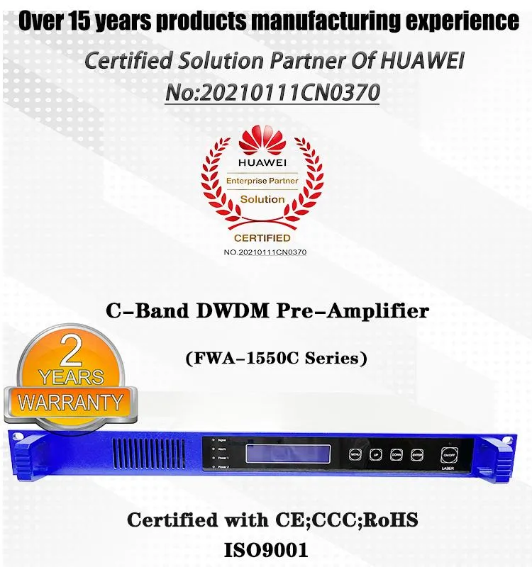 DWDM Pre Amplifier with Ultra Low Input Optical Power